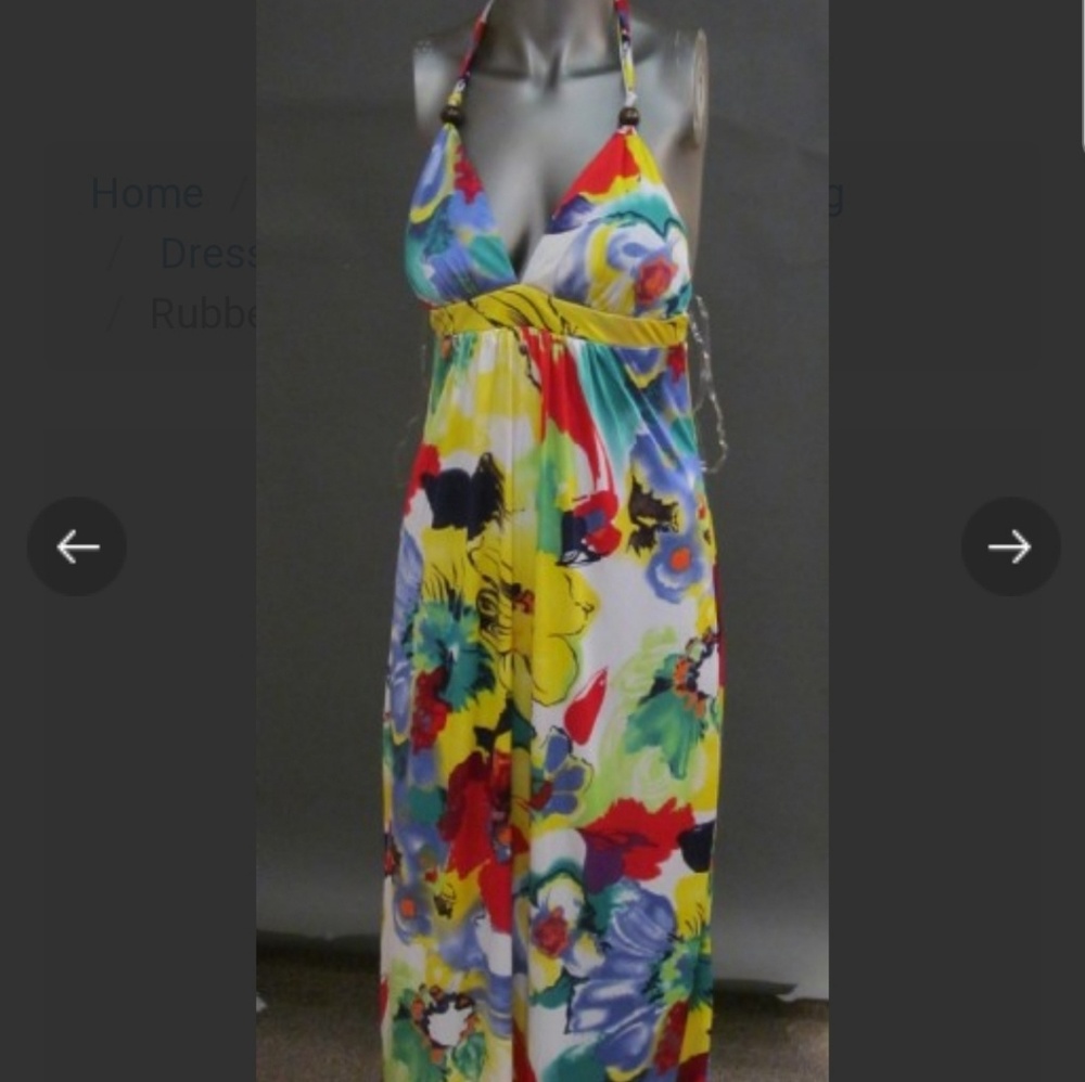 Rubber Ducky Maxi Dress Size M